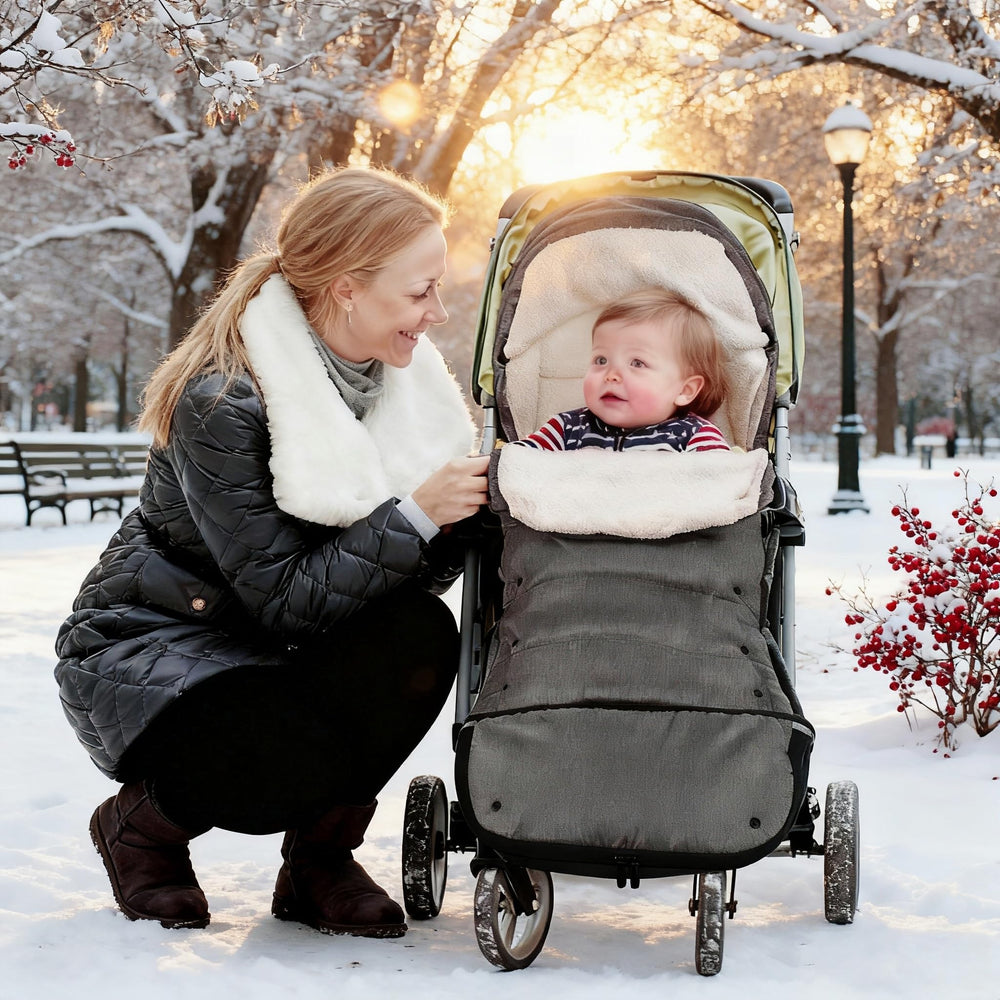 HOOGEE stroller footmuff warmth retention traps heat for chilly strolls