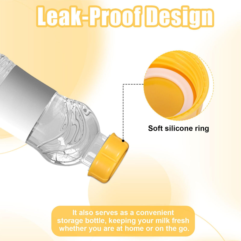 Hoohnnaa bottle cap with gasket shows leak-proof protection during transport.