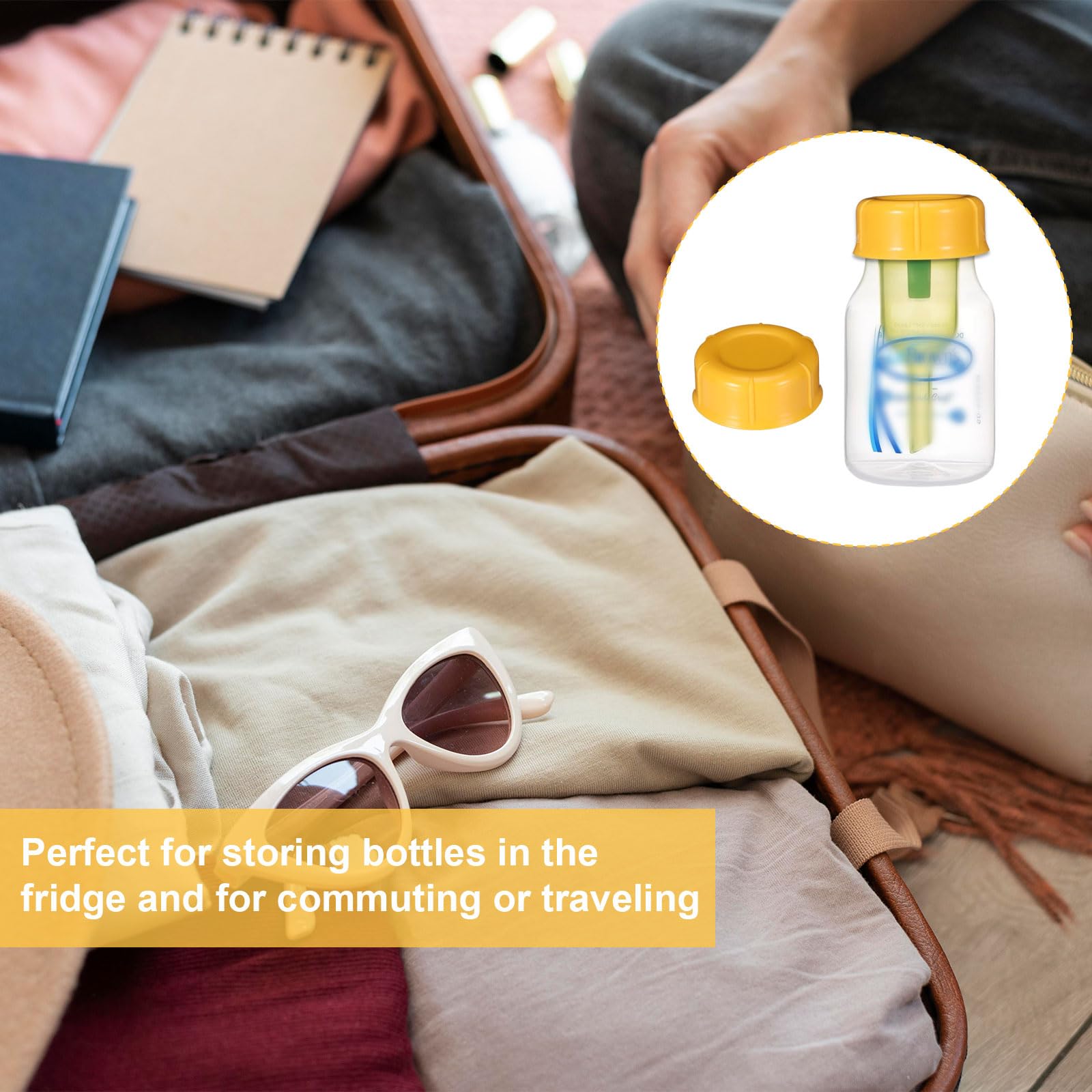 Hoohnnaa BPA-free PP material ensures safe, durable bottle storage.