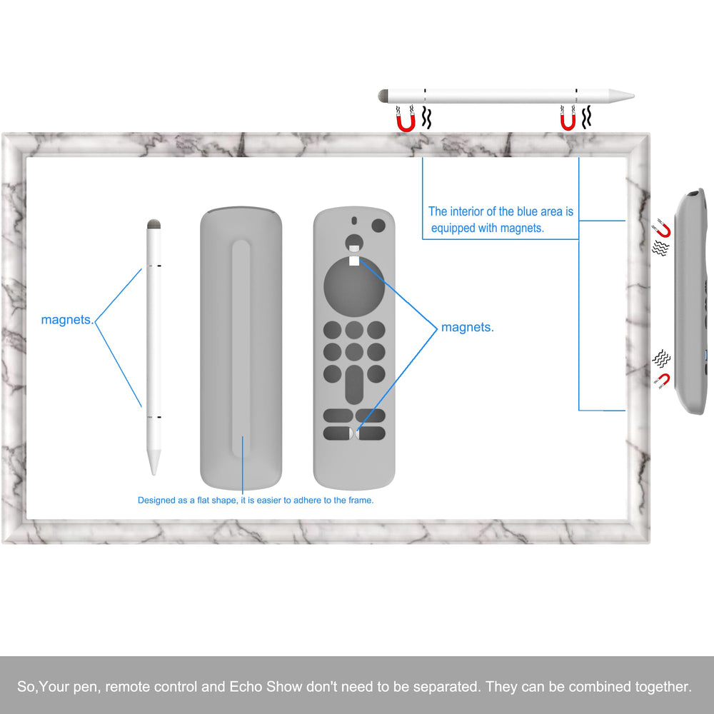 Hookmemo remote control magnet case keeps the remote accessible.