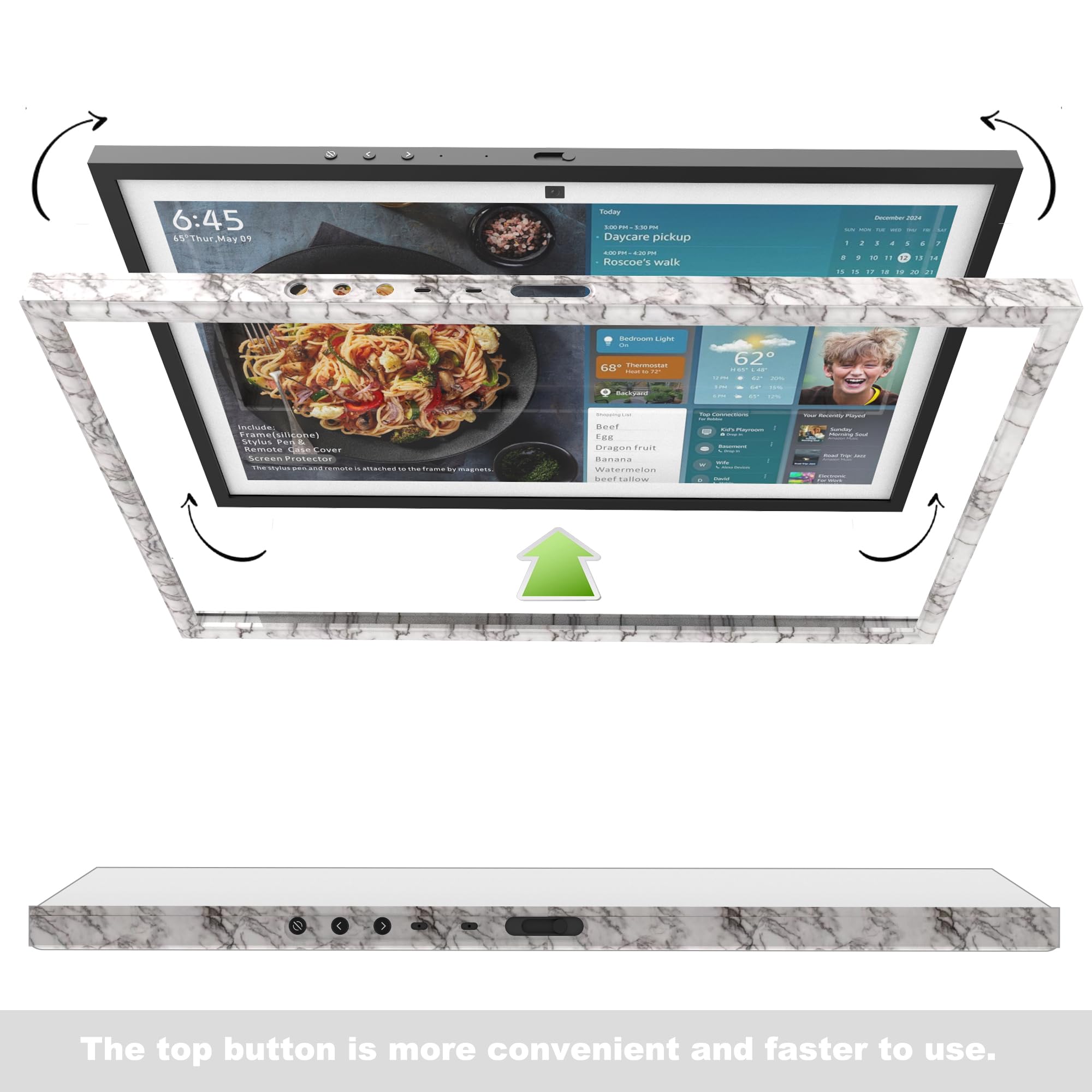 Hookmemo PET screen protector with high transparency and fingerprint resistance.