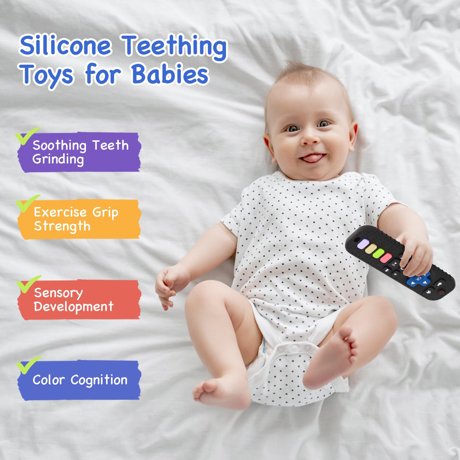 Hooku sensory chew toy designed for infant play and calming chew