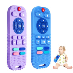 Hooku baby teether remote-control shape engages curiosity while soothing gums