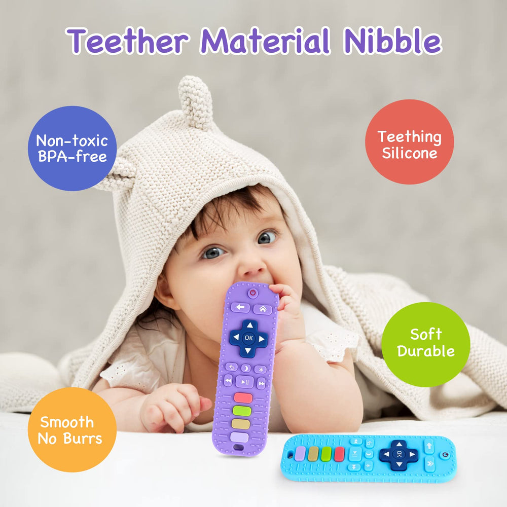 Hooku teether made from food-grade silicone safe for chewing and oral exploration