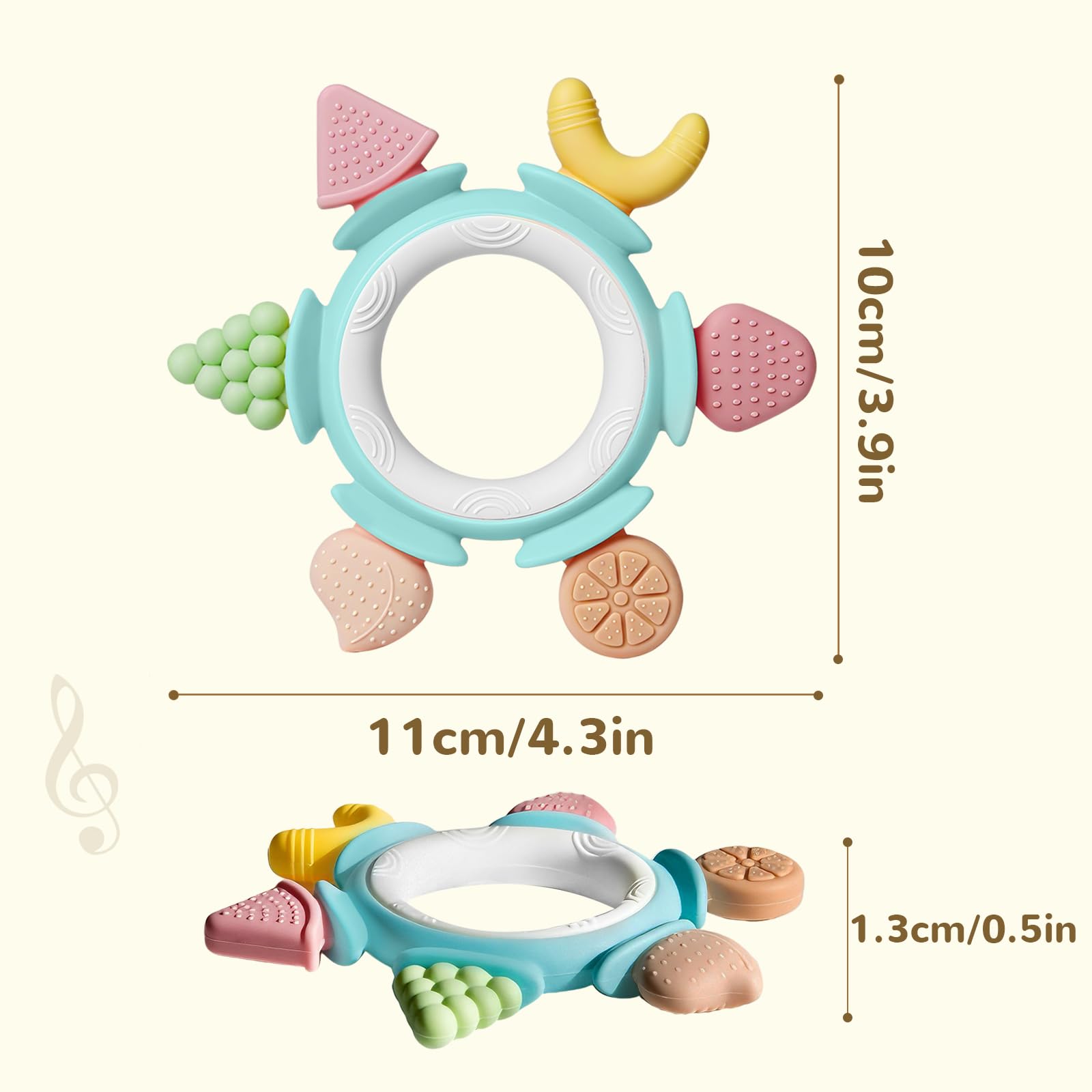 Hooku silicone teether makes a thoughtful gift for babies and toddlers.