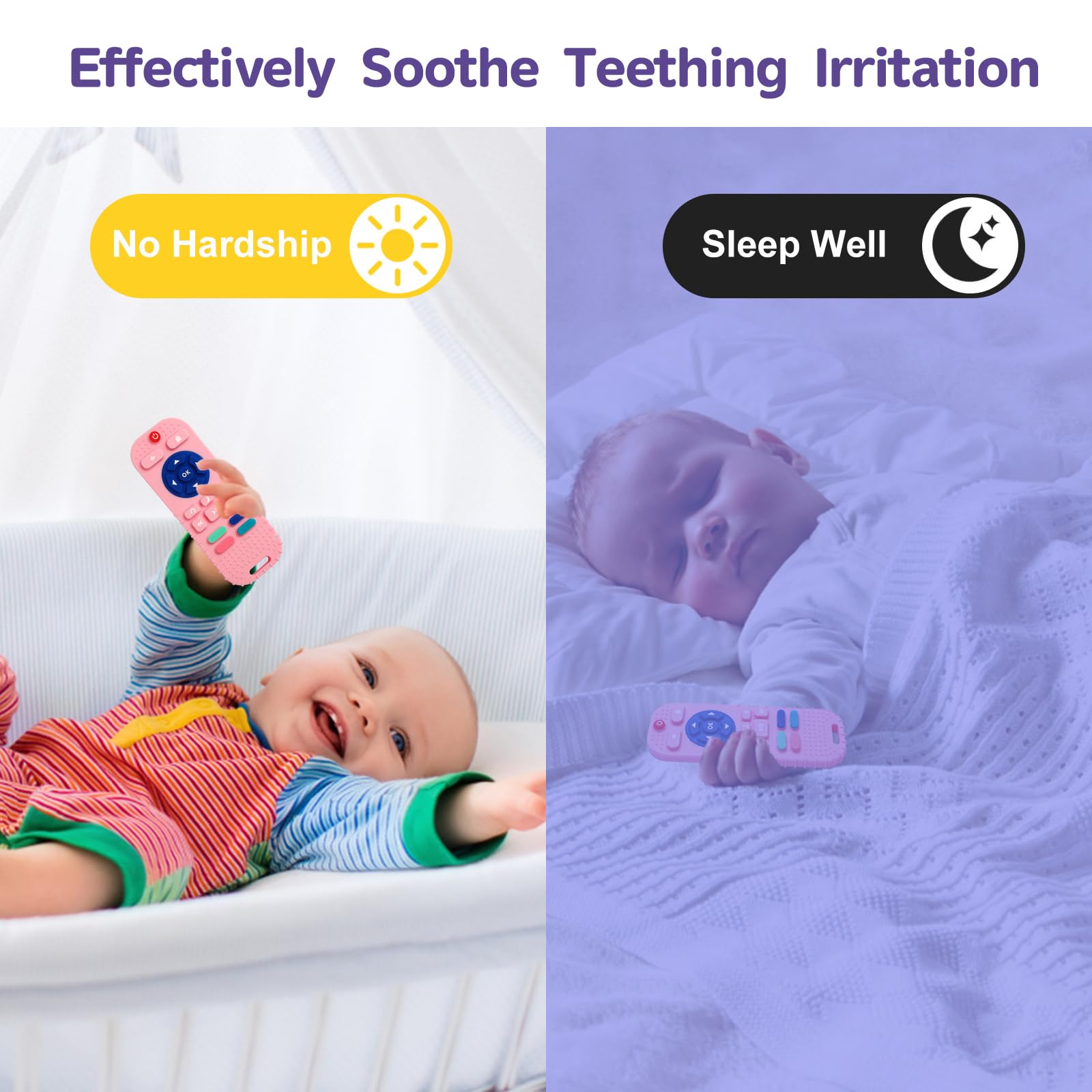 Hooku teether dishwasher-safe and fridge/freezer-friendly for easy cleaning
