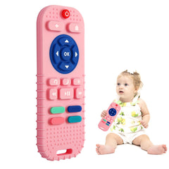 Hooku remote-control silicone teether engaging baby curiosity for teething