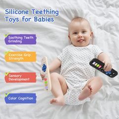Hooku soft bendable silicone teether is gentle on delicate gums.