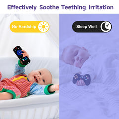 Hooku soft silicone teething toy with smooth surface for gentle chewing.