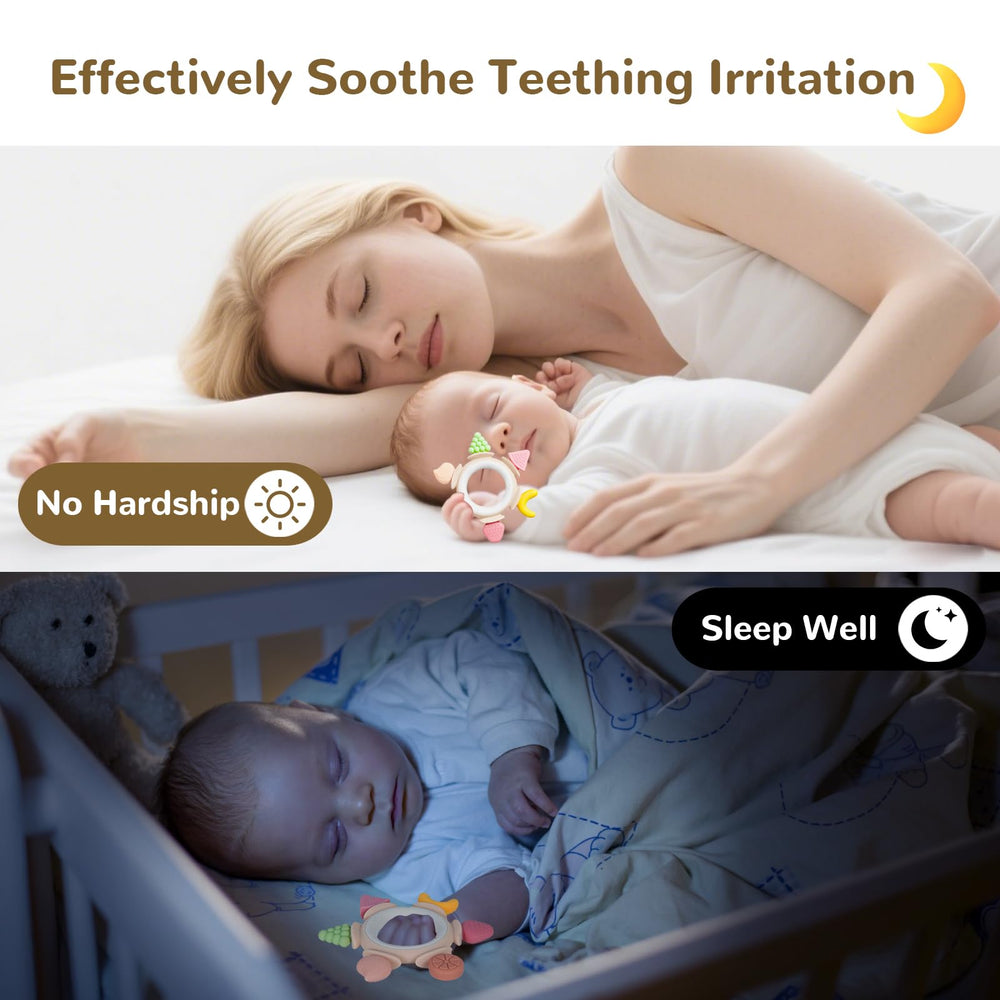 Hooku teether is dishwasher-safe and easy to clean for busy caregivers.