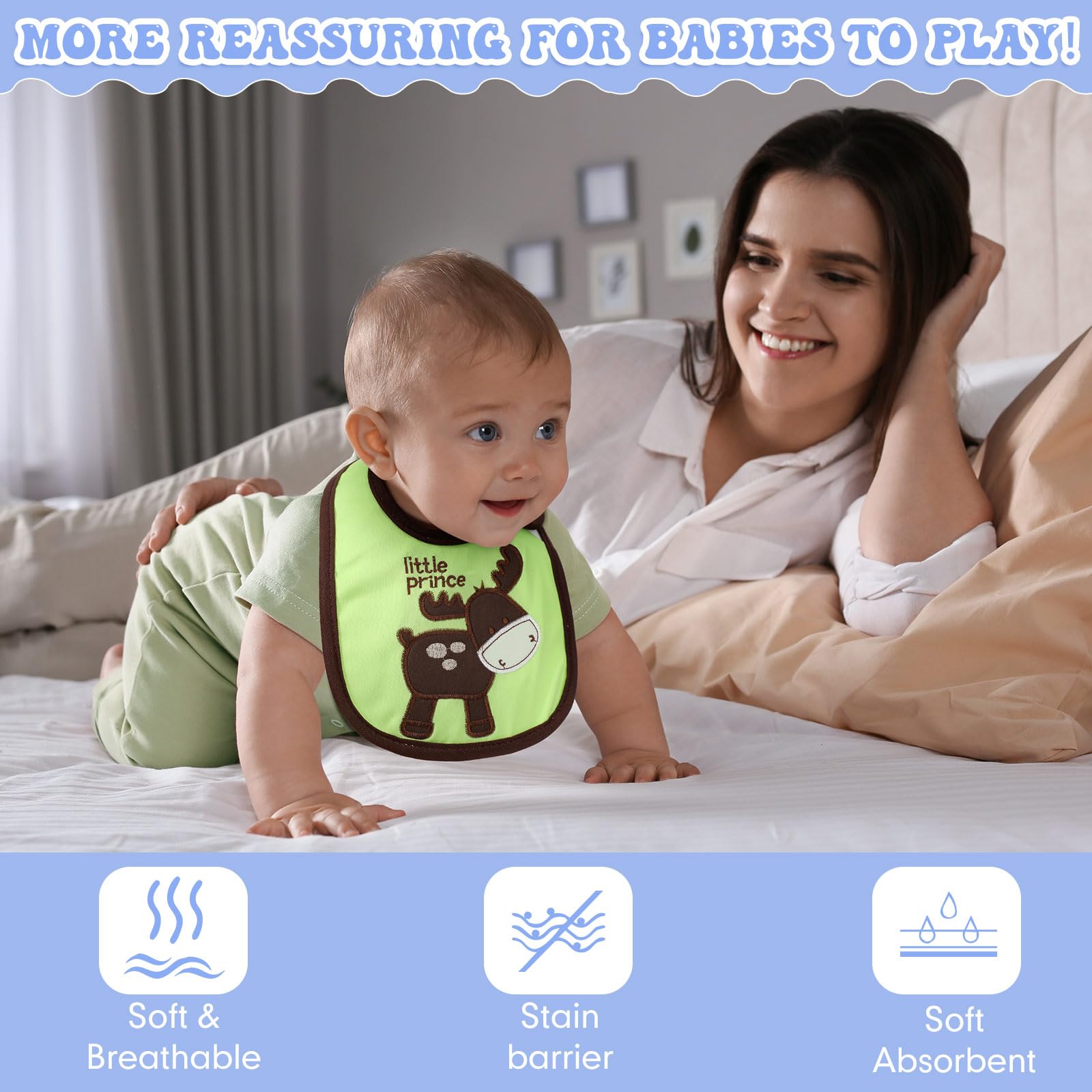 HooLing bibs are easy to hand wash and quick to dry.