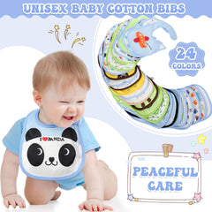 HooLing bib with adjustable magic sticker fits 1–24 months.