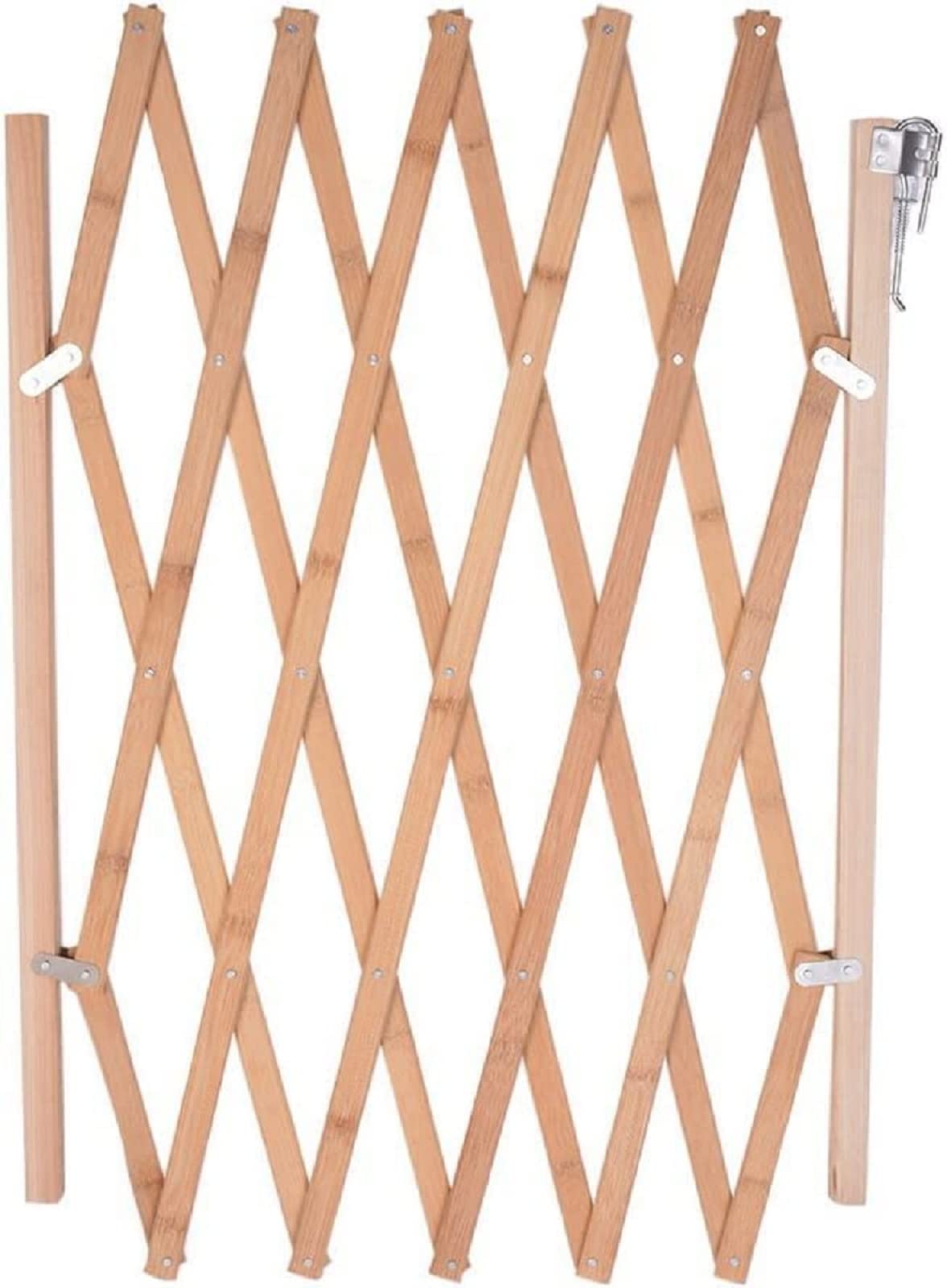 Hoomall patio and garden pet gate keeps outdoor spaces pet-safe