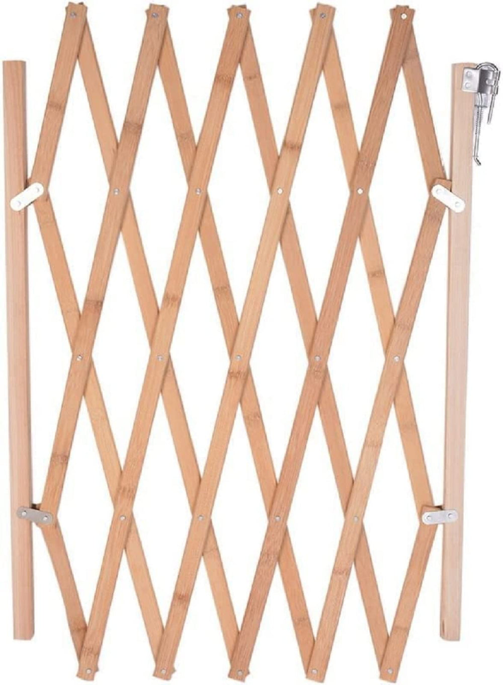 Hoomall patio and garden pet gate keeps outdoor spaces pet-safe