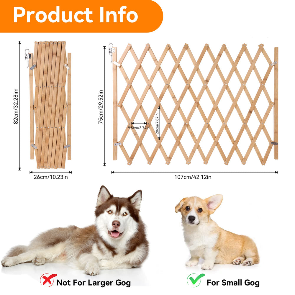 Hoomall wooden screen gate close-up highlighting natural odorless wood for pet-friendly interiors