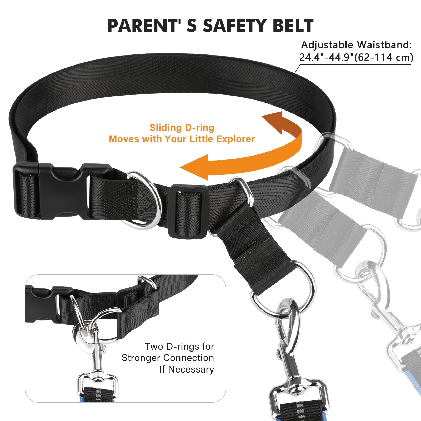 HOOMTREE dual-lock buckles prevent accidental release and ensure secure closure.