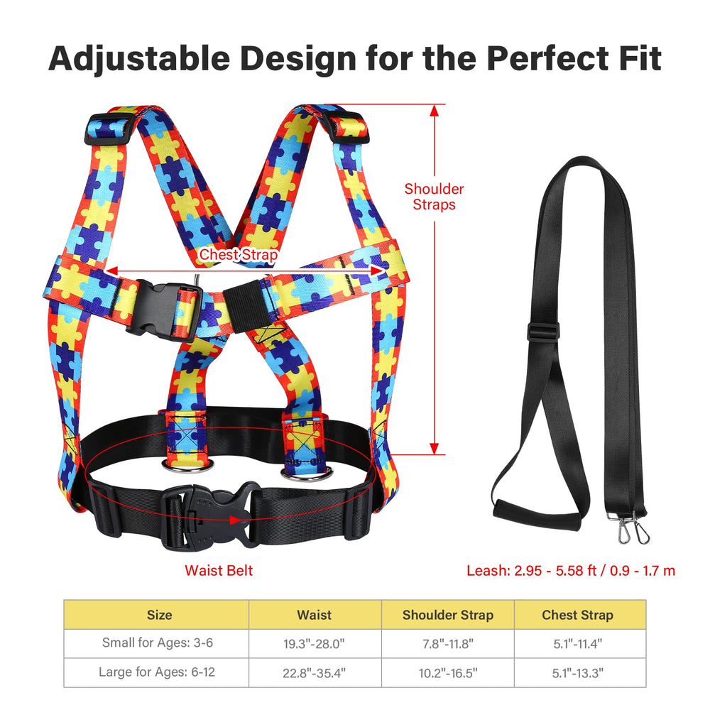 HOOMTREE safety harness with adjustable straps fits growing children securely.
