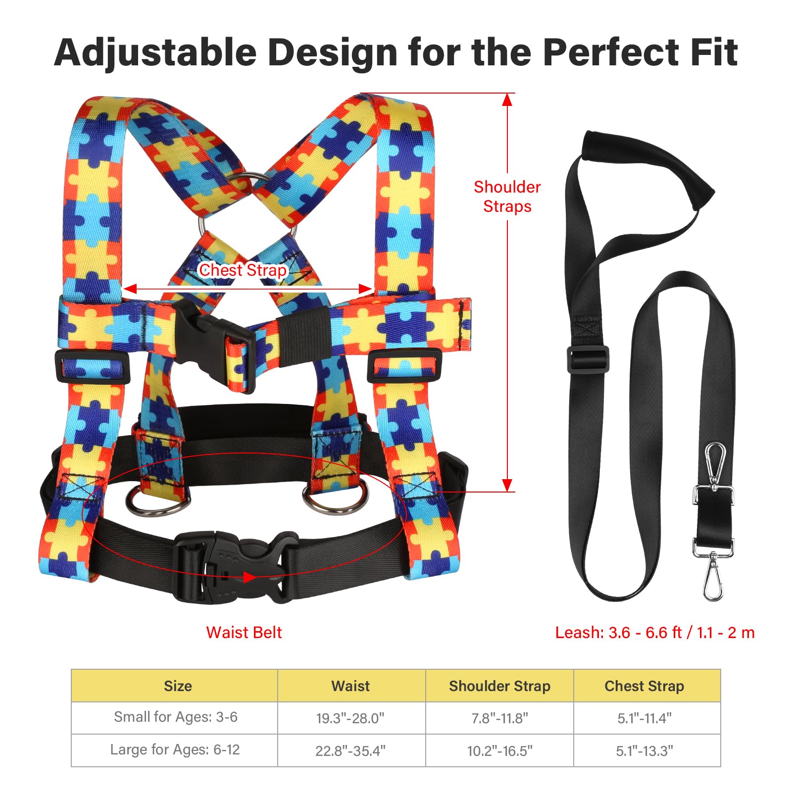 HOOMTREE safety harness adjustable strap close-up for comfortable all-day wear.