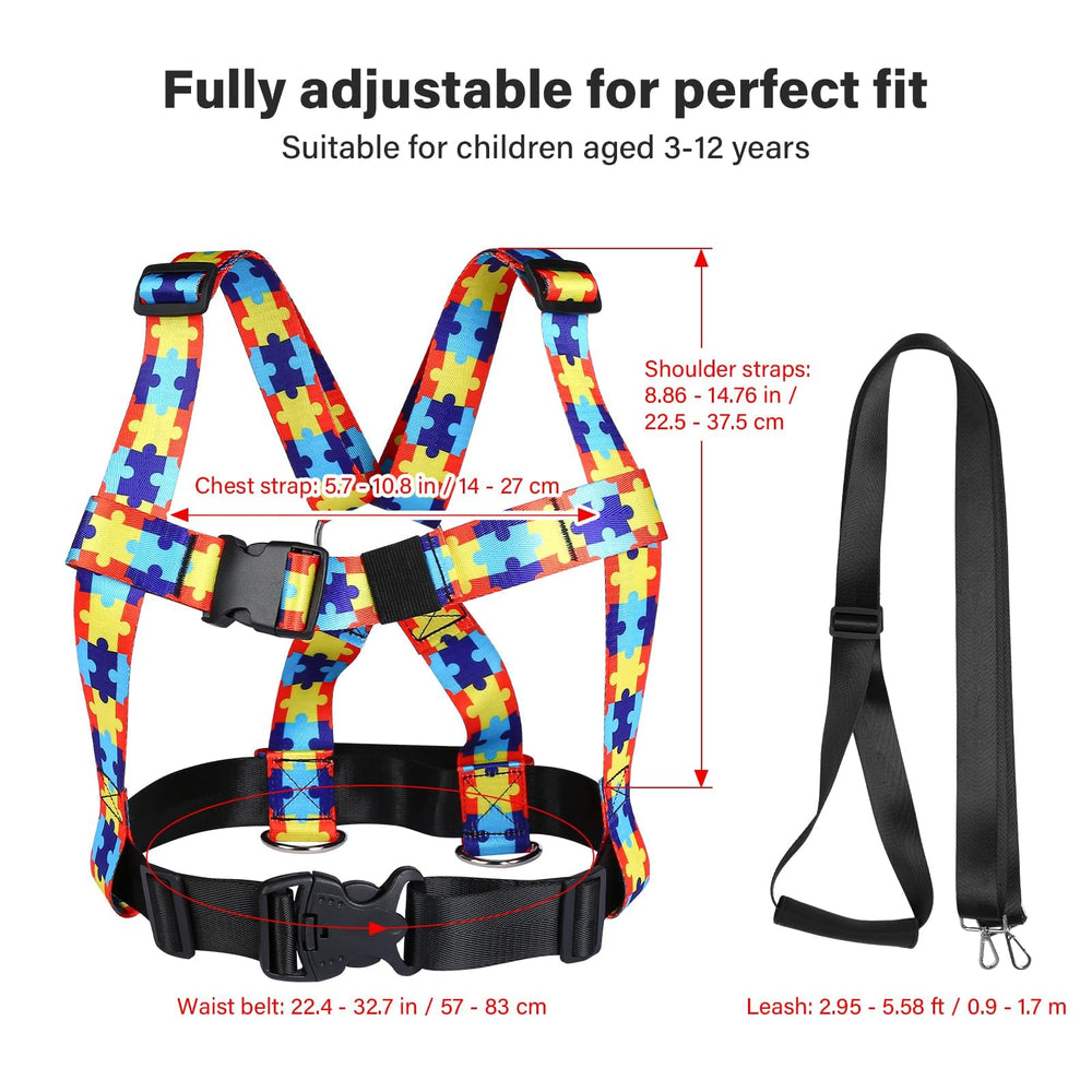 HOOMTREE Safety Harness Leash back view highlights sturdy construction for dependable everyday safety.