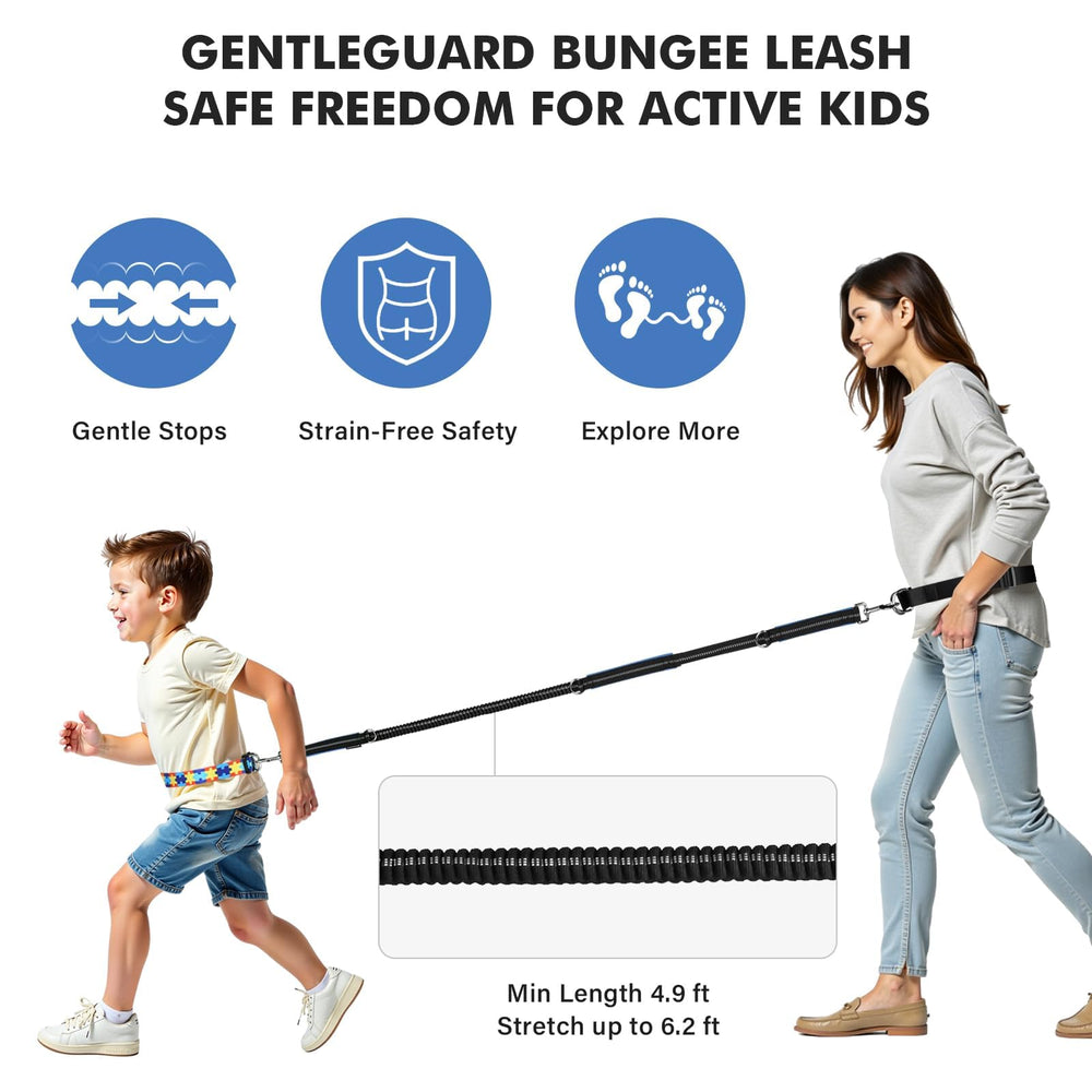 HOOMTREE waist leash with three padded handles enabling easy caregiver control in crowds.