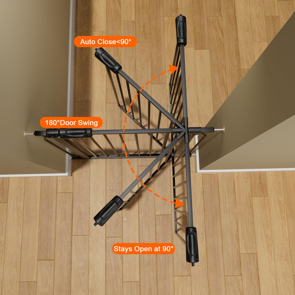 HOOOEN durable metal construction gate built to withstand regular use