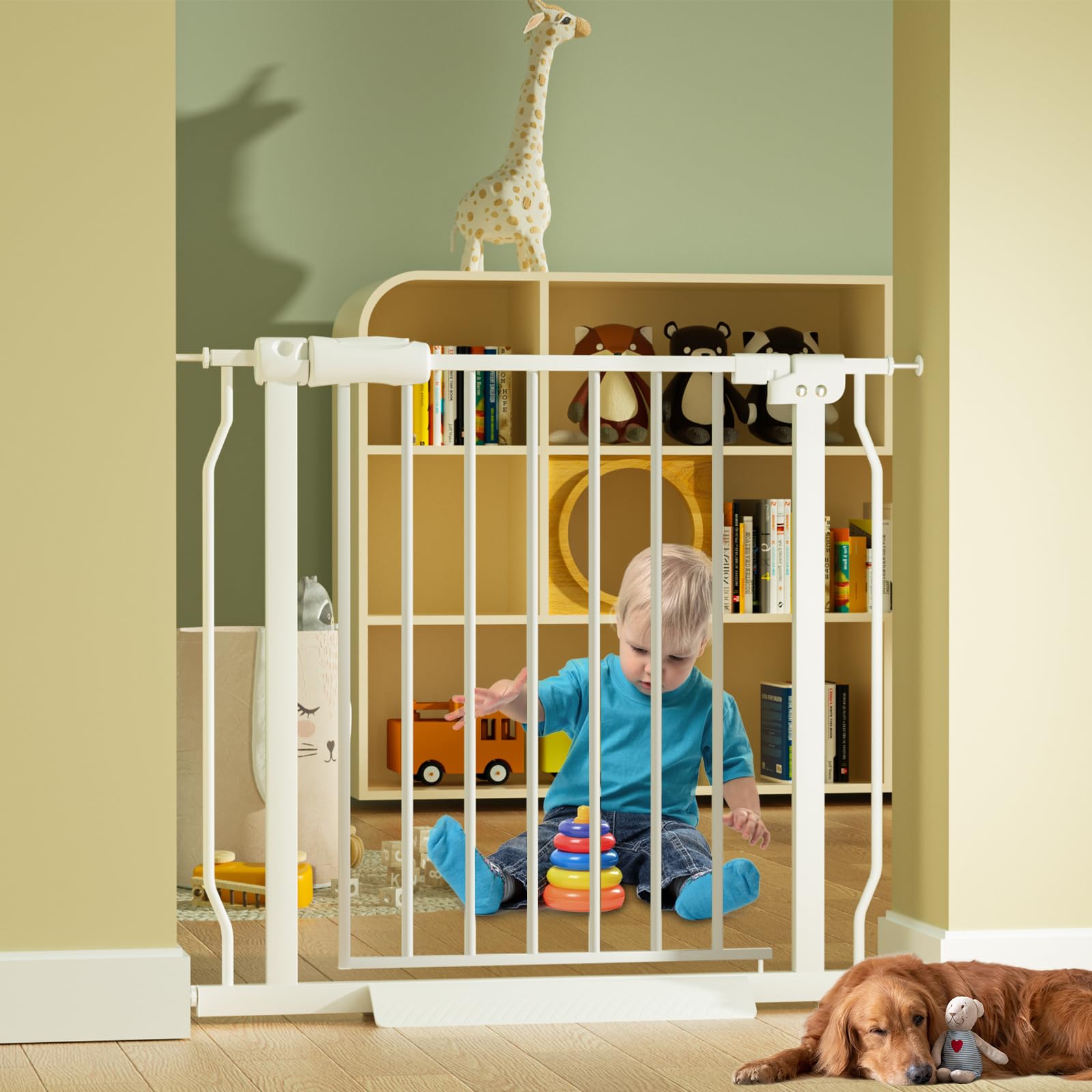 HOOOEN heavy-duty steel construction withstands daily use by kids and pets