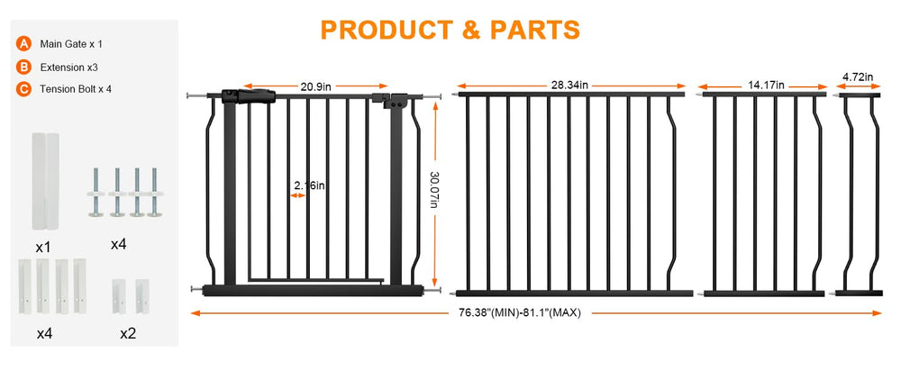 HOOOEN pressure-mount setup demonstrates tool-free installation