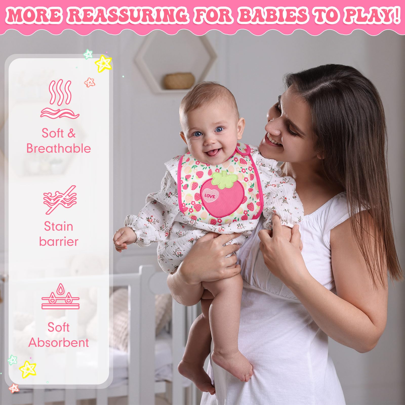 HooLing easy-clean handwash bibs suitable for busy caregivers.