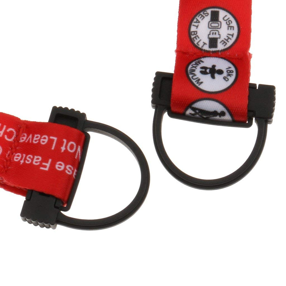 Hooshing adjustable 65cm red belt in use fits most carts