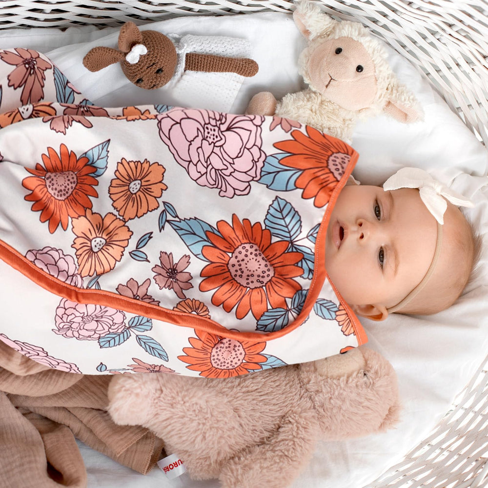 Hooyax baby blanket size in use showing everyday practicality