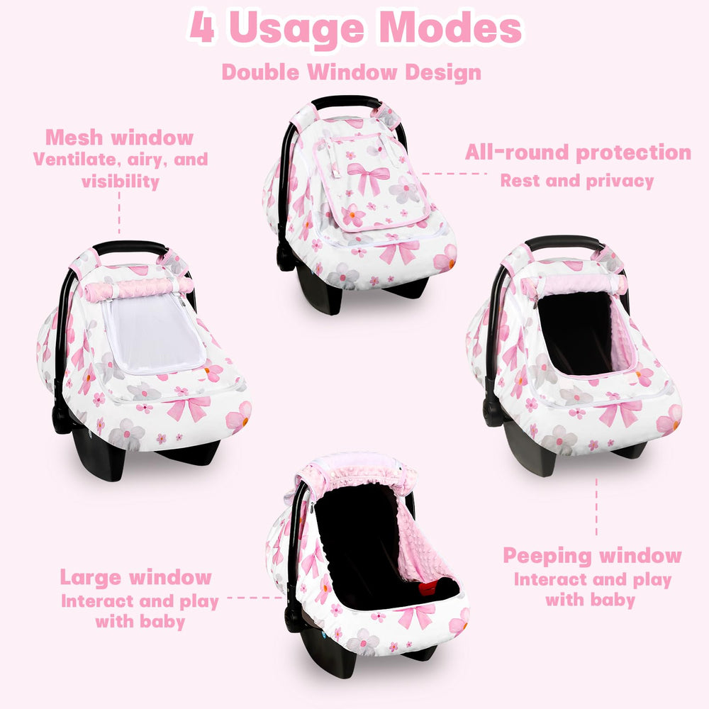 Hooyax Car Seat Cover all-season comfort closeup shows soft minky inner fabric