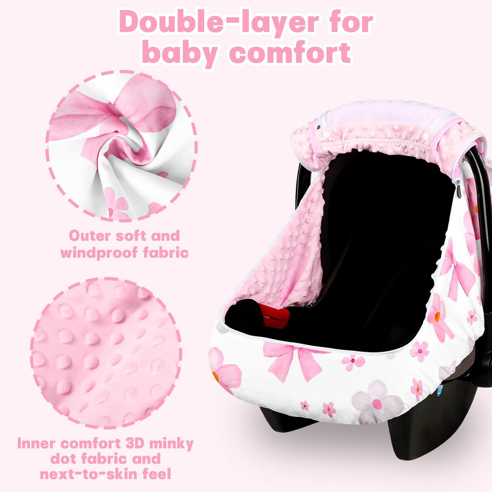 Hooyax Car Seat Cover extra-large window closeup for easy in-and-out access