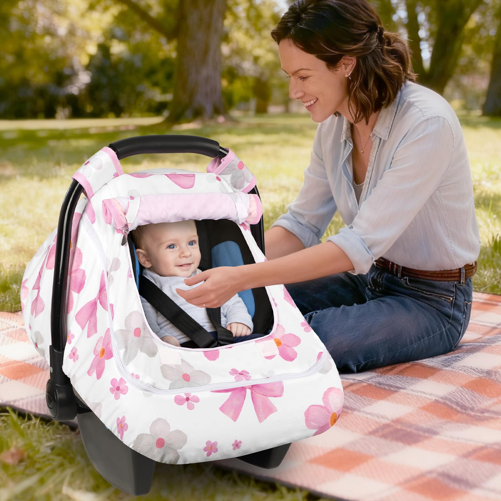 Hooyax Pink Bow design detail adds cute style while maintaining practicality