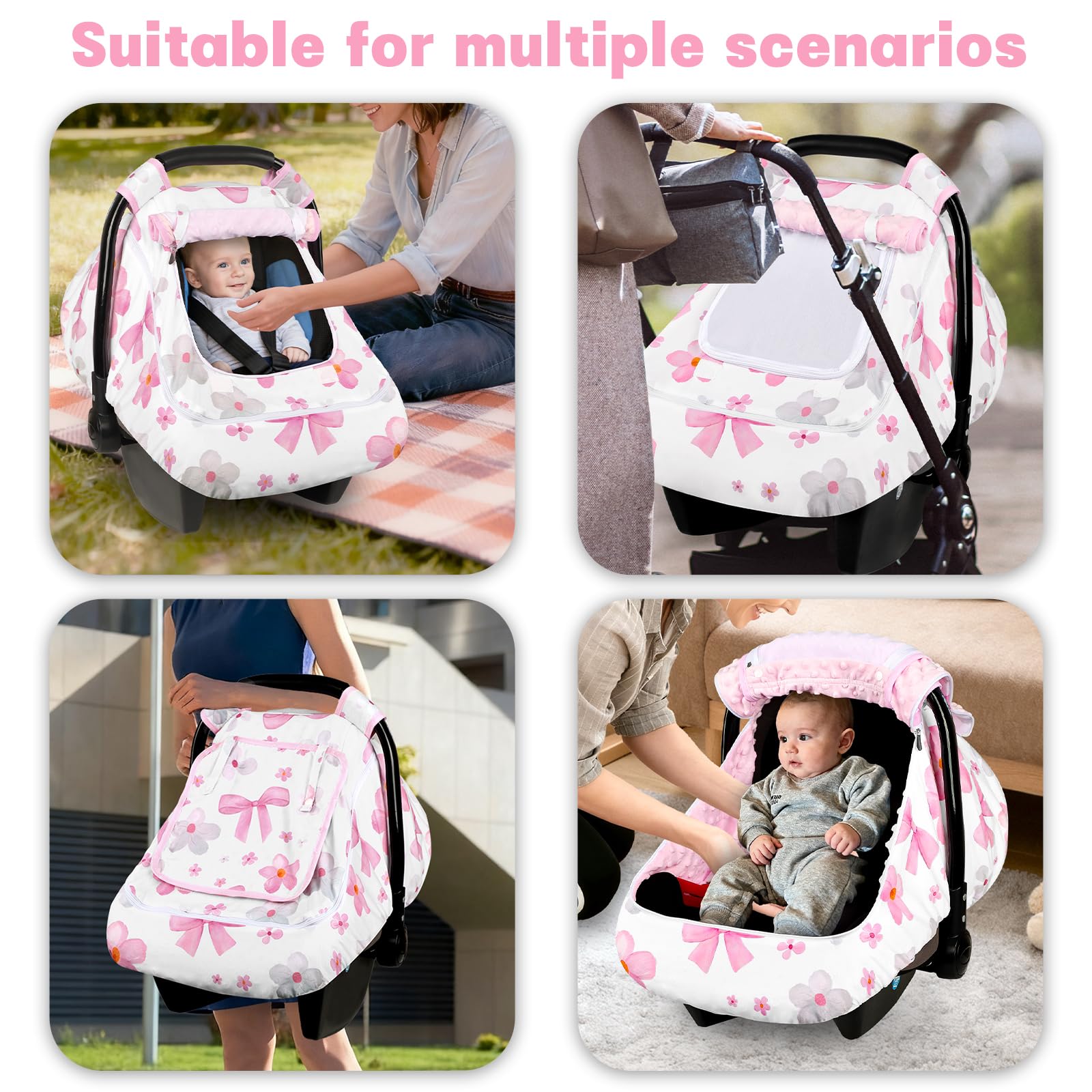 Hooyax Travel-ready cover on stroller setup for on-the-go protection