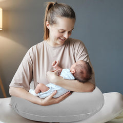 Hooyax baby easy slip-on-off nursing pillow cover for quick changes.