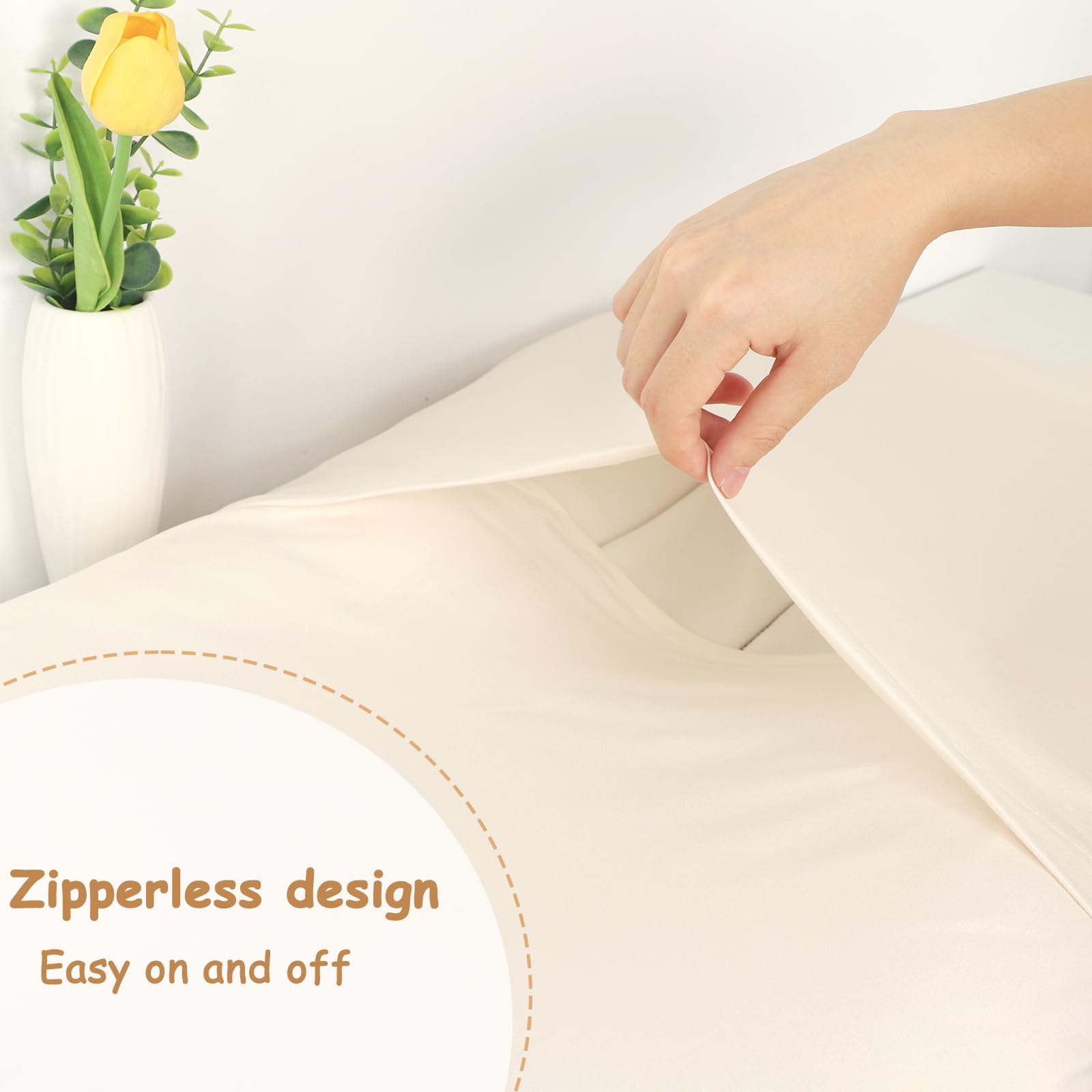 Hooyax baby lounger cover with envelope closure facilitates easy installation and snug fit.