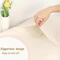 Hooyax baby lounger cover with envelope closure facilitates easy installation and snug fit.