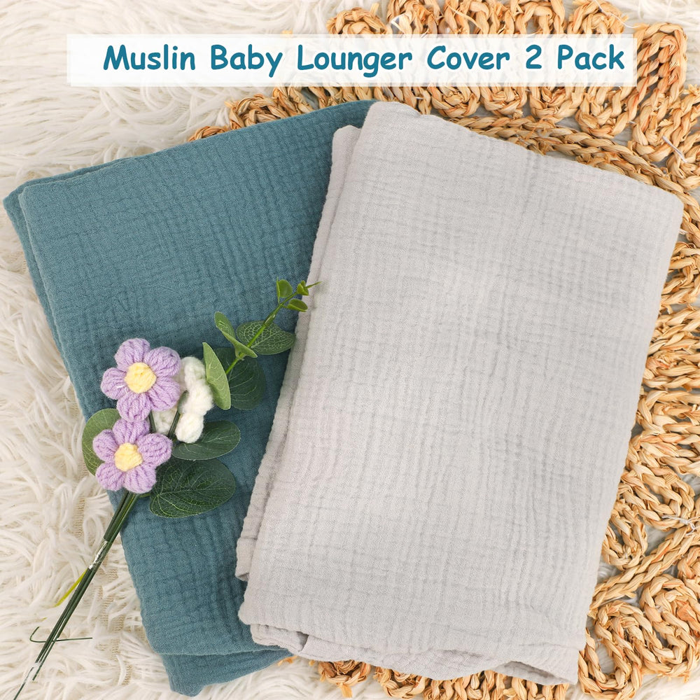 Hooyax baby lounger cover blue grey fits most loungers