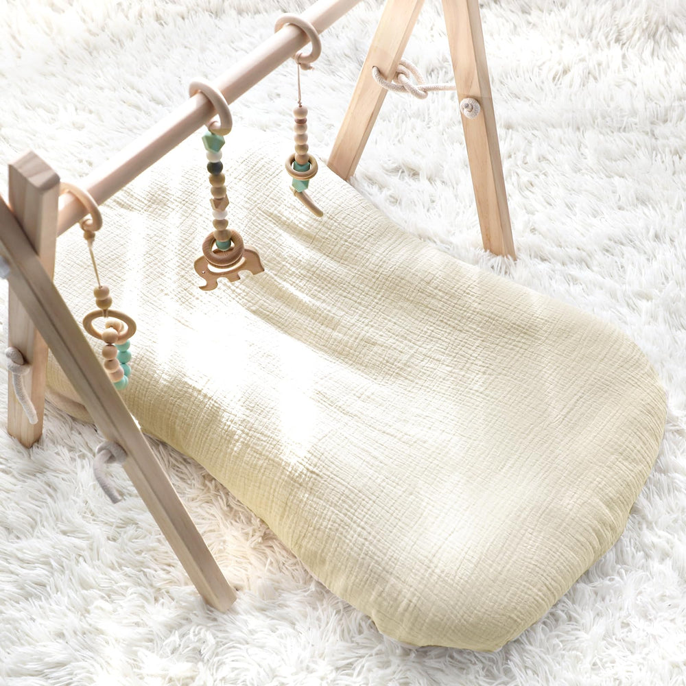 Hooyax baby lounger cover fitted on a standard lounger shows secure easy install design.