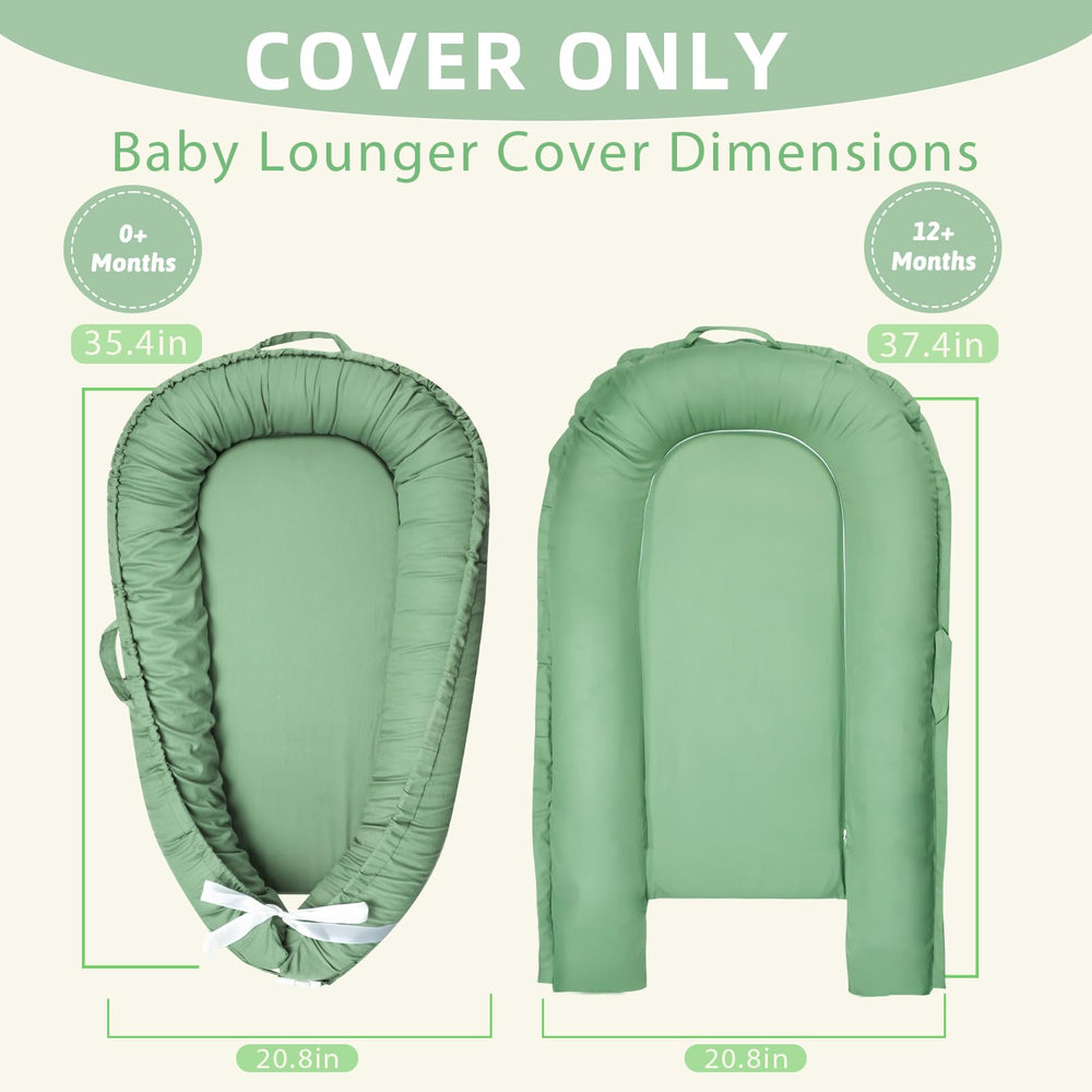 Hooyax lounger cover features handles for easy carrying and quick position changes.