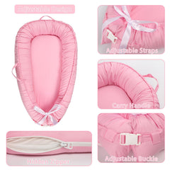 Hooyax pink cover showing adjustable straps for secure, customizable use.