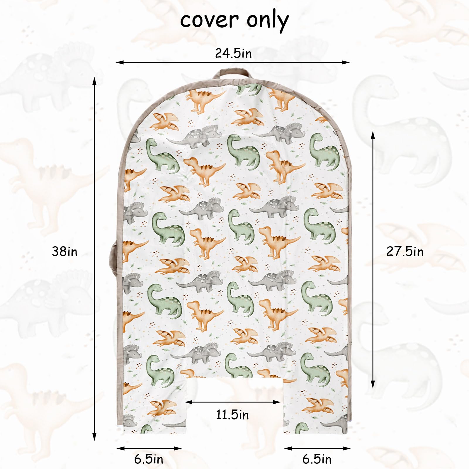 Hooyax baby lounger cover uses soft breathable cotton for gentle, skin-friendly resting