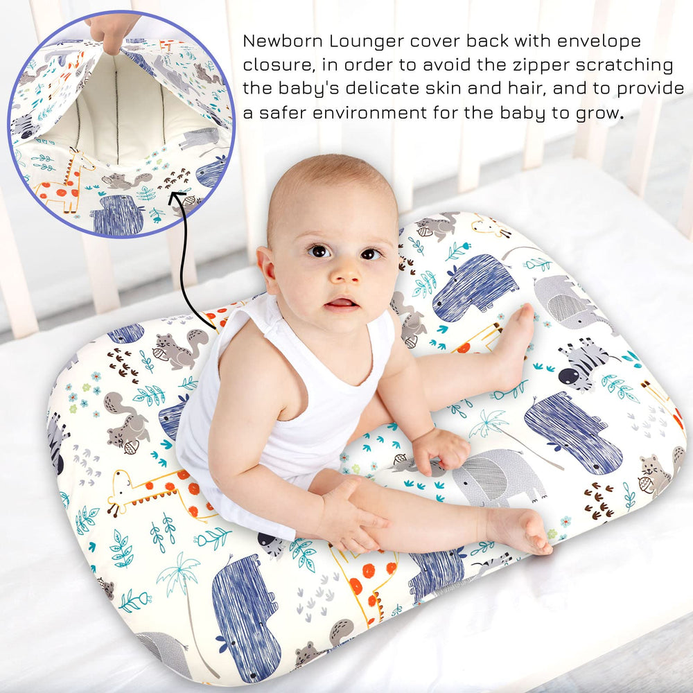 Hooyax slipcover with envelope closure shows quick, secure fit for loungers.