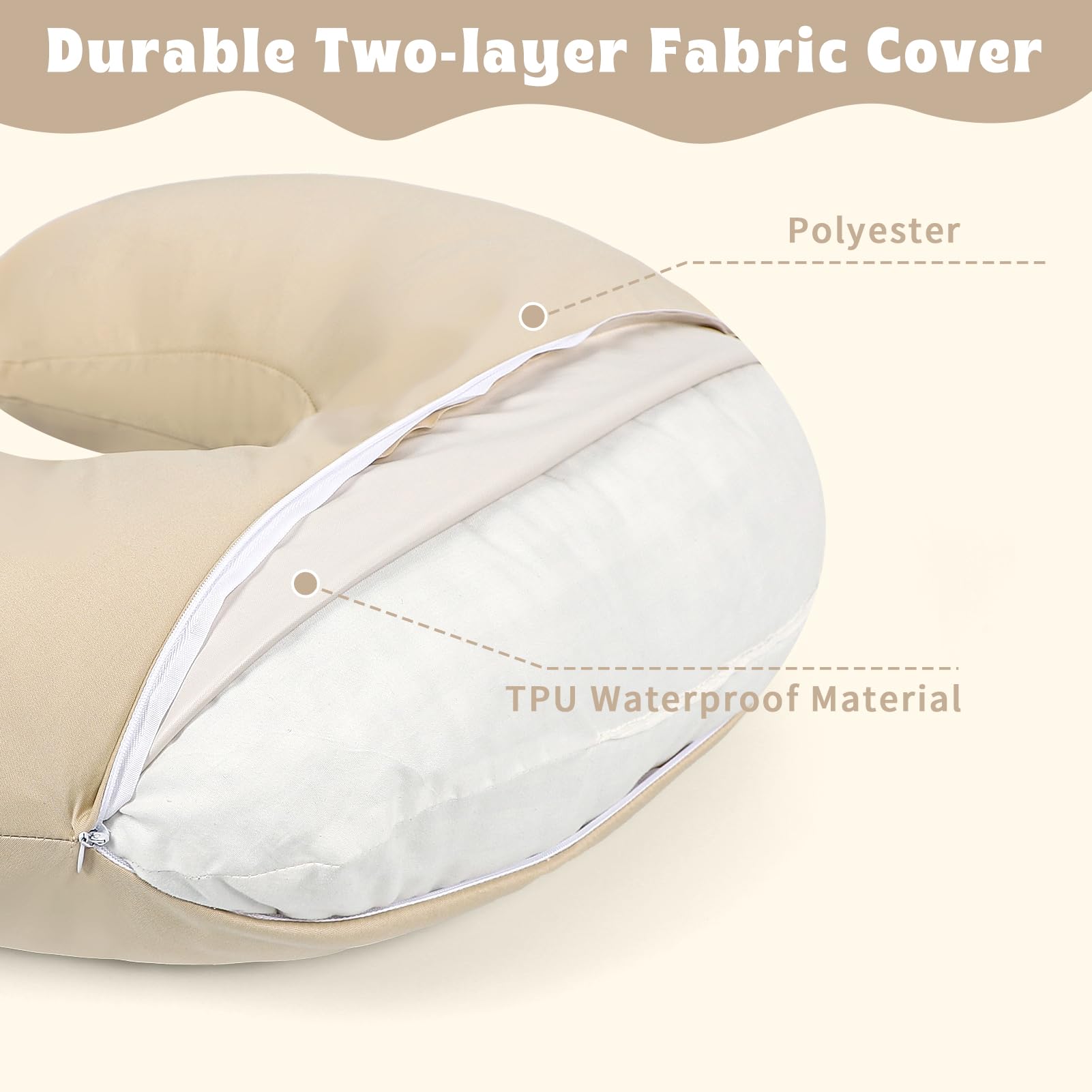 Hooyax stretchy material close-up highlights soft flexible fit for any pillow