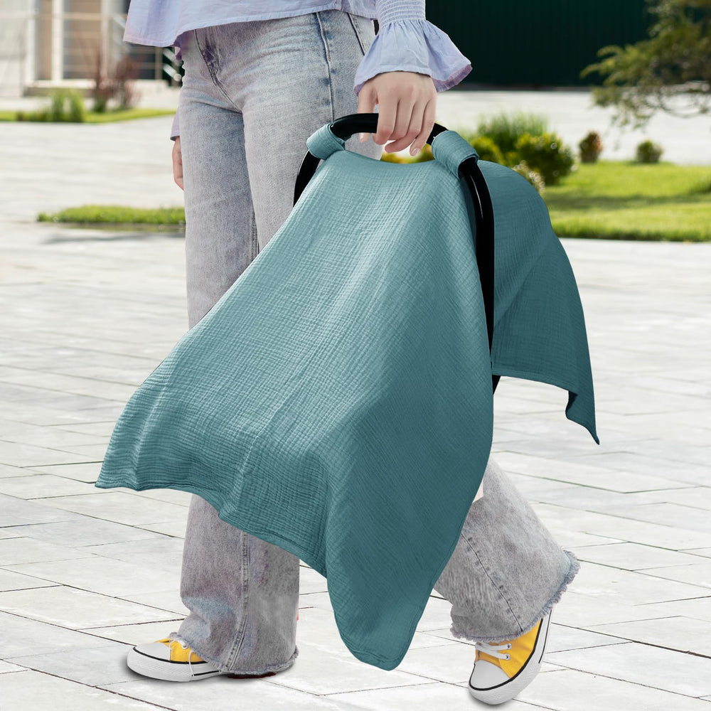 Hooyax blue color tone enhances baby-friendly on-the-go coverage