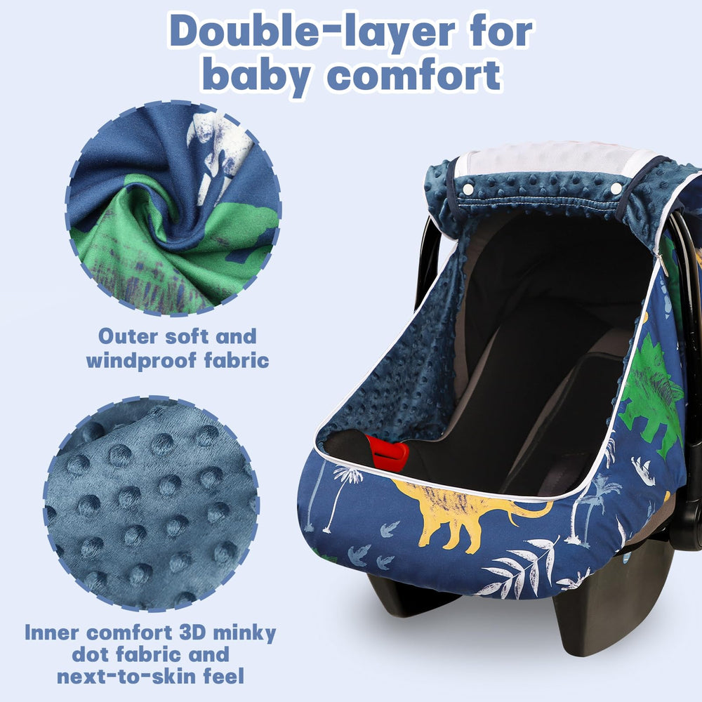 Hooyax dinosaur cover with mesh window for airflow during travel