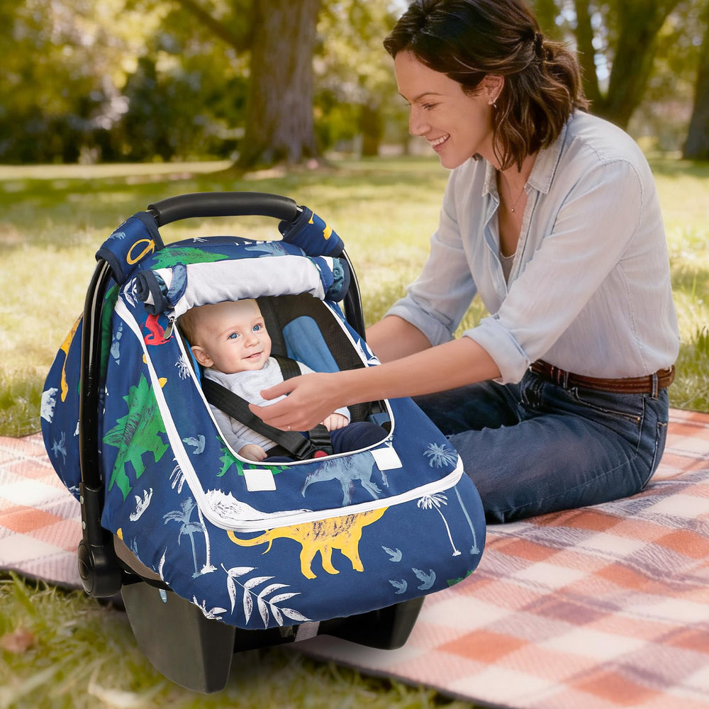 Hooyax dinosaur car seat cover ideal for travel and daily outings