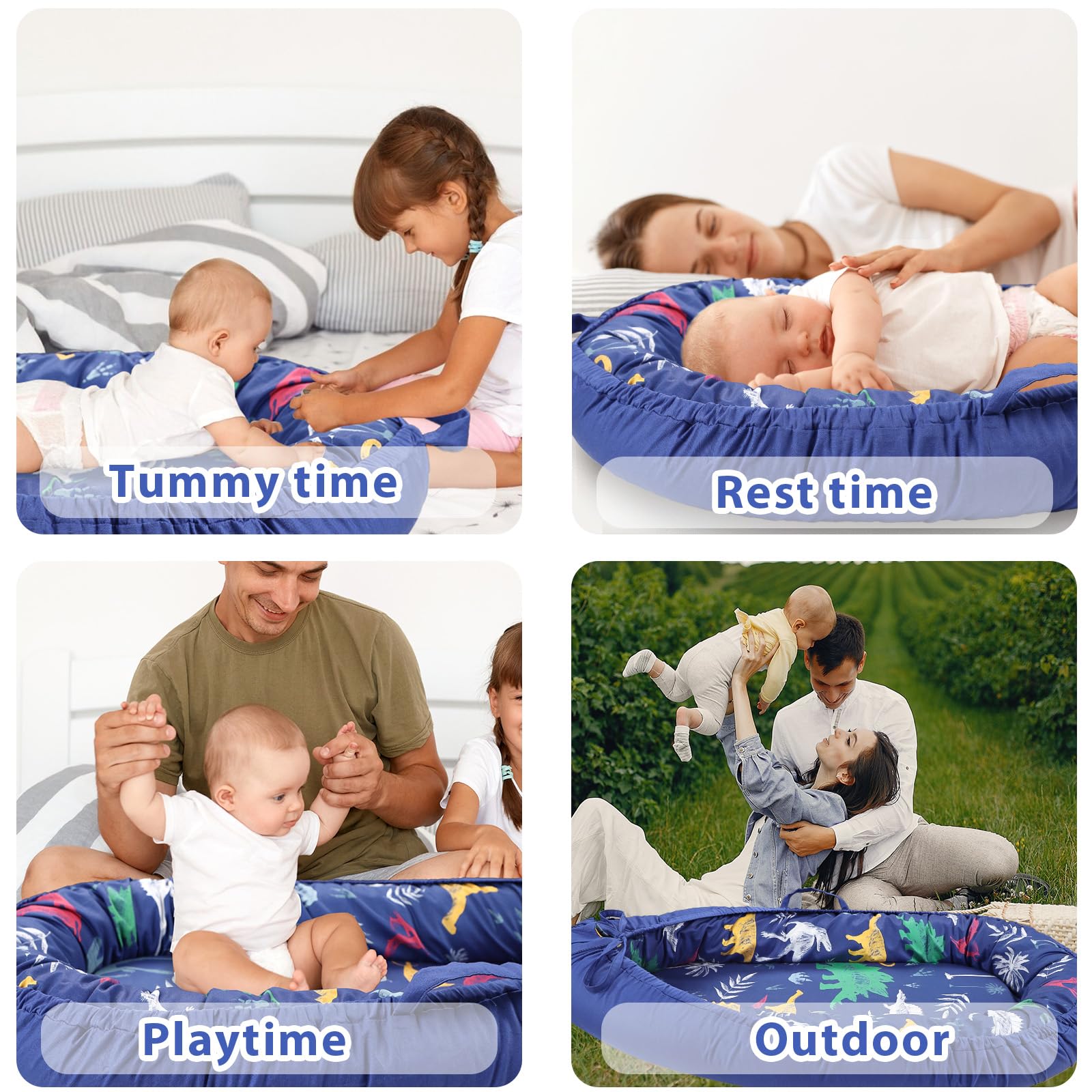 Hooyax Dinosaur lounger cover portable for on-the-go use.