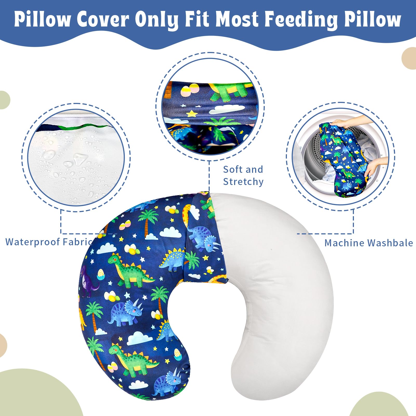 Hooyax nursing pillowcase machine-washable and soft after washing