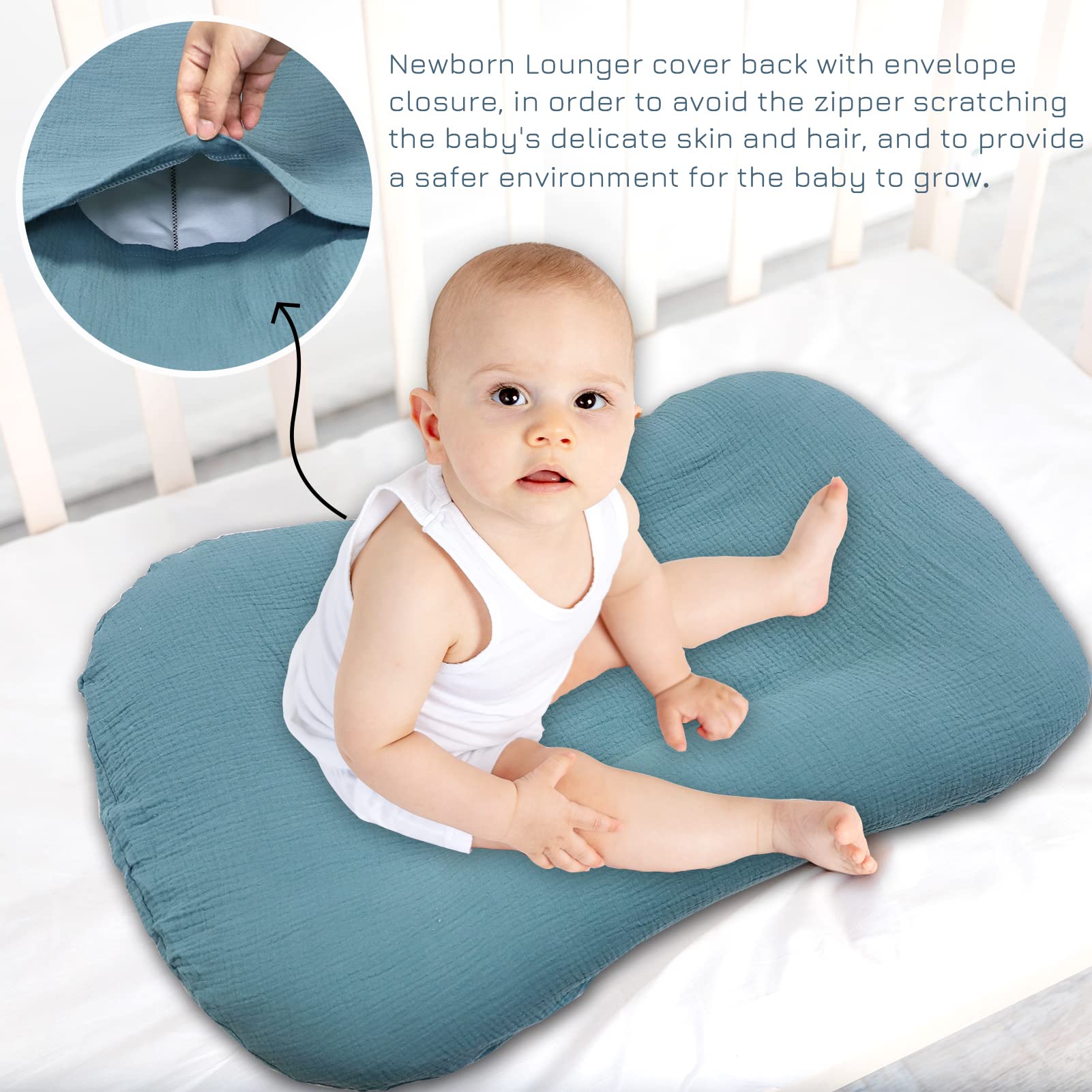 Hooyax blue cover universal fit supports most loungers with easy slip-on convenience.